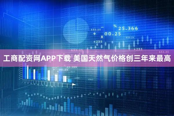 工商配资网APP下载 美国天然气价格创三年来最高