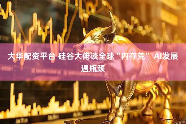 大华配资平台 硅谷大佬谈全球“内存荒” AI发展遇瓶颈